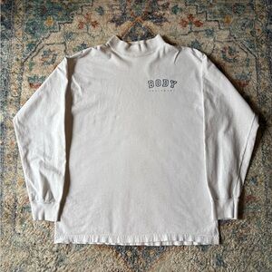 Vintage Body Equipment Spellout Long Sleeve T-shirt Large